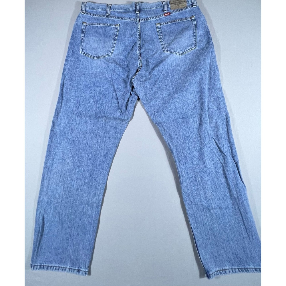 Wrangler Premium Quality Relaxed Fit Blue Jeans Men's 42x30 Light Wash - Picture 8 of 16